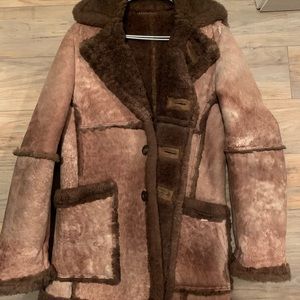 Brown sherling coat